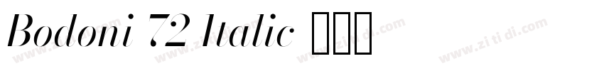 Bodoni 72 Italic字体转换 Bodoni 72 Italic字体转换